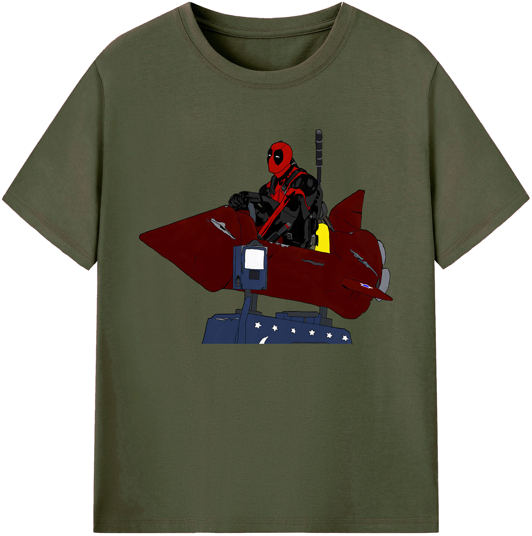 （画像用） Deadpool デッドプール 綿100％ メンズ半袖Tシャツ｜肌触りやわらか＆通気性